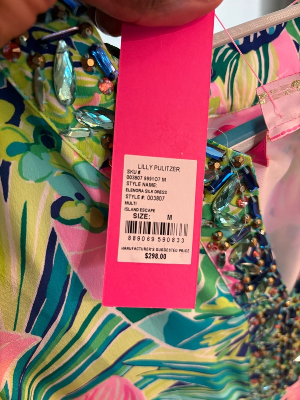 NWT Lilly Pulitzer Silk Elenora Dress Size Medium - Picture 11 of 15